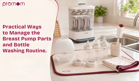 Practical ways to manage the breast pump parts and bottle washing routine.