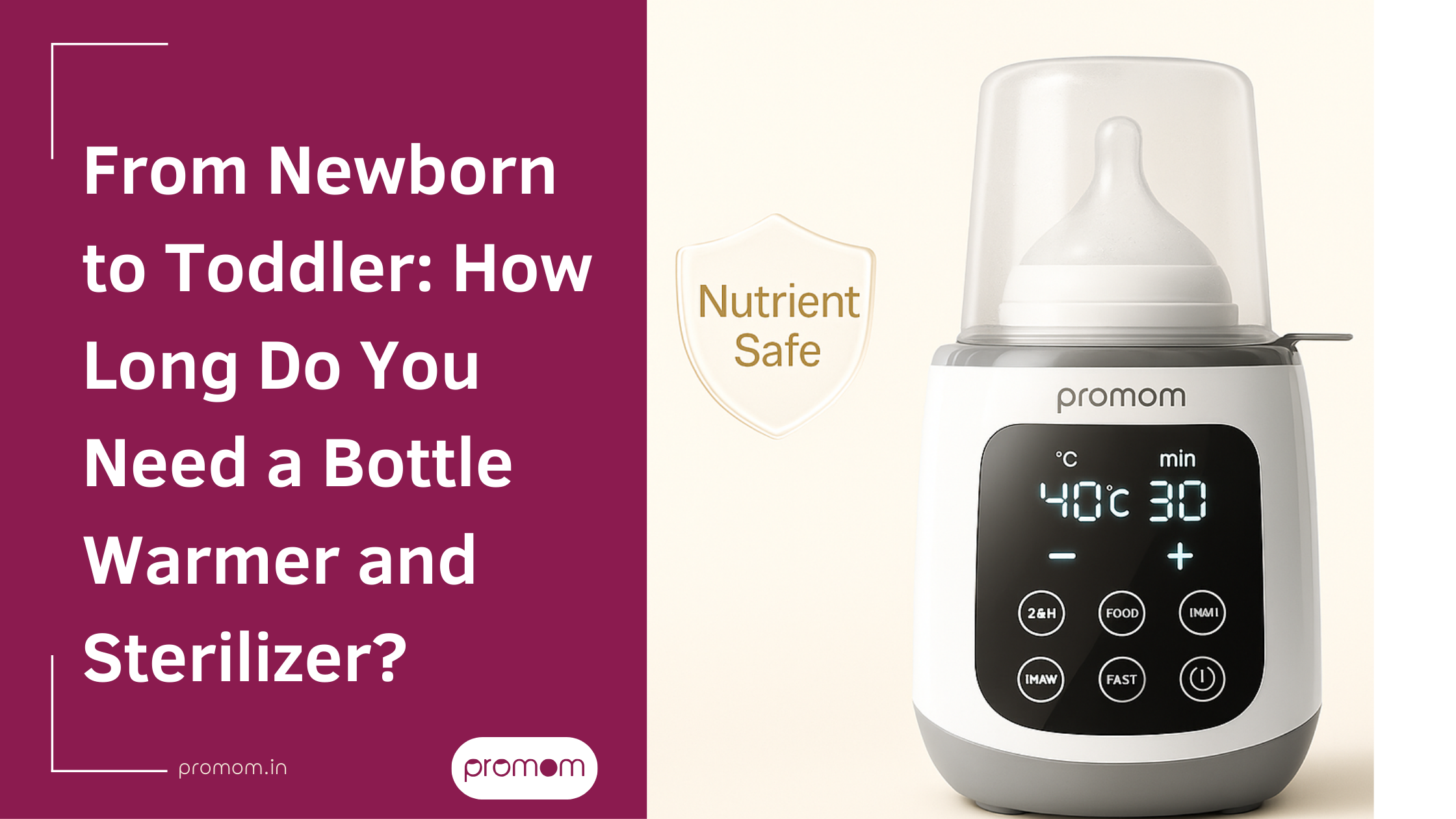 From Newborn to Toddler: How Long Do You Need a Bottle Warmer and Sterilizer?