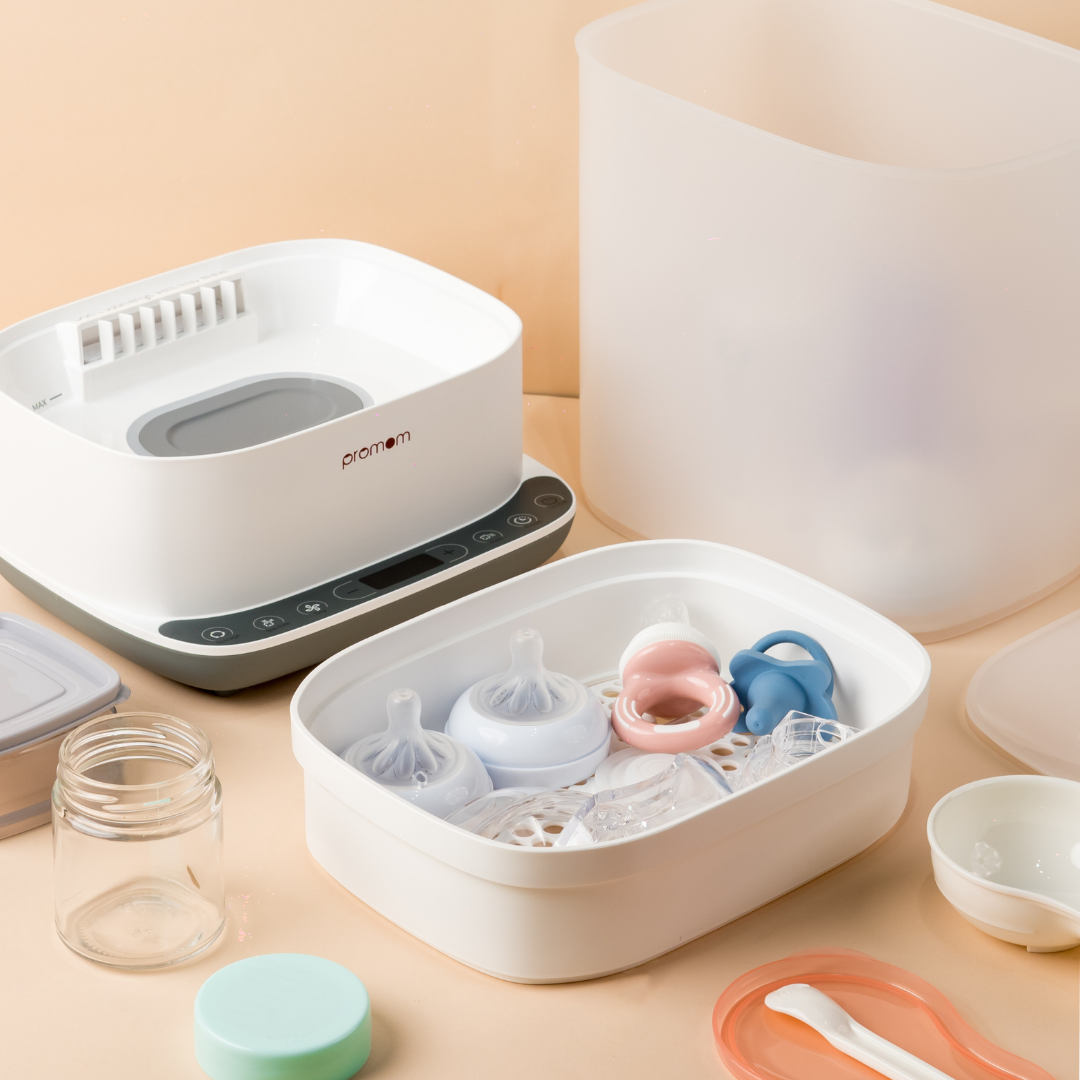 Promom Sterilizer – The Ultimate 6-in-1 Baby Bottle Sterilizer with Smart Drying