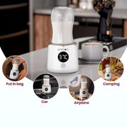 Promom Portable Bottle Warmer — in use during night feed