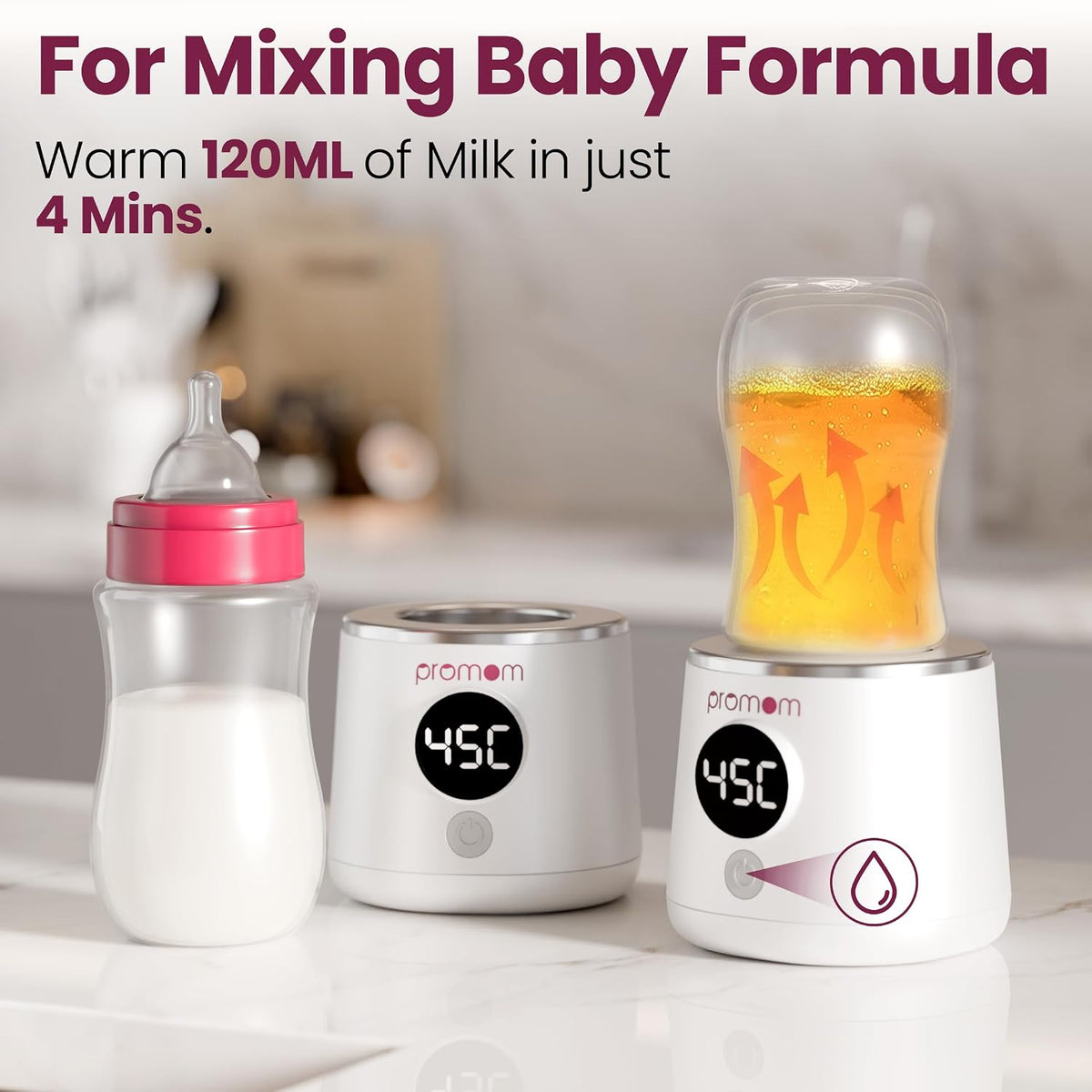 Promom Portable Bottle Warmer — USB rechargeable