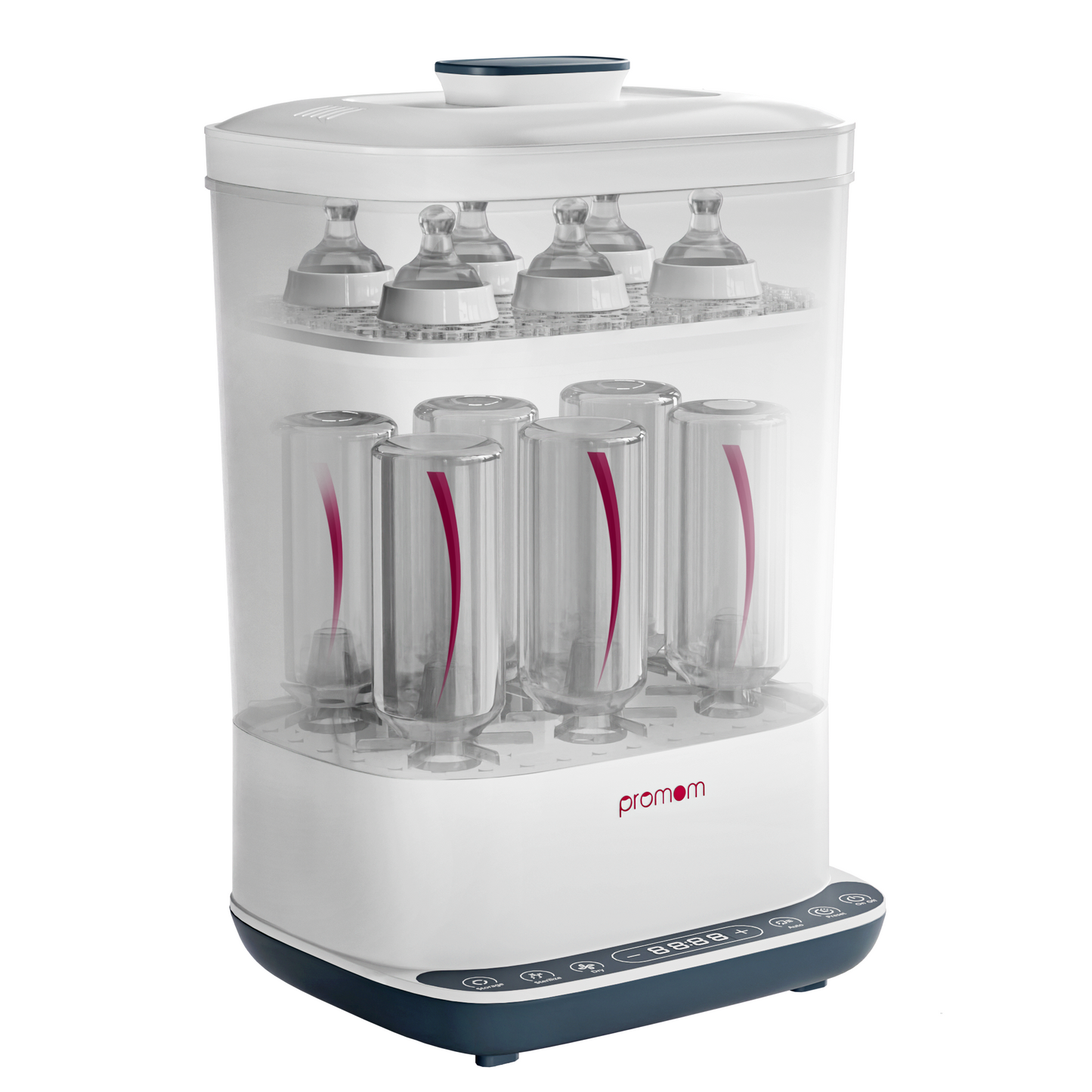 Promom Sterilizer – The Ultimate 6-in-1 Baby Bottle Sterilizer with Smart Drying