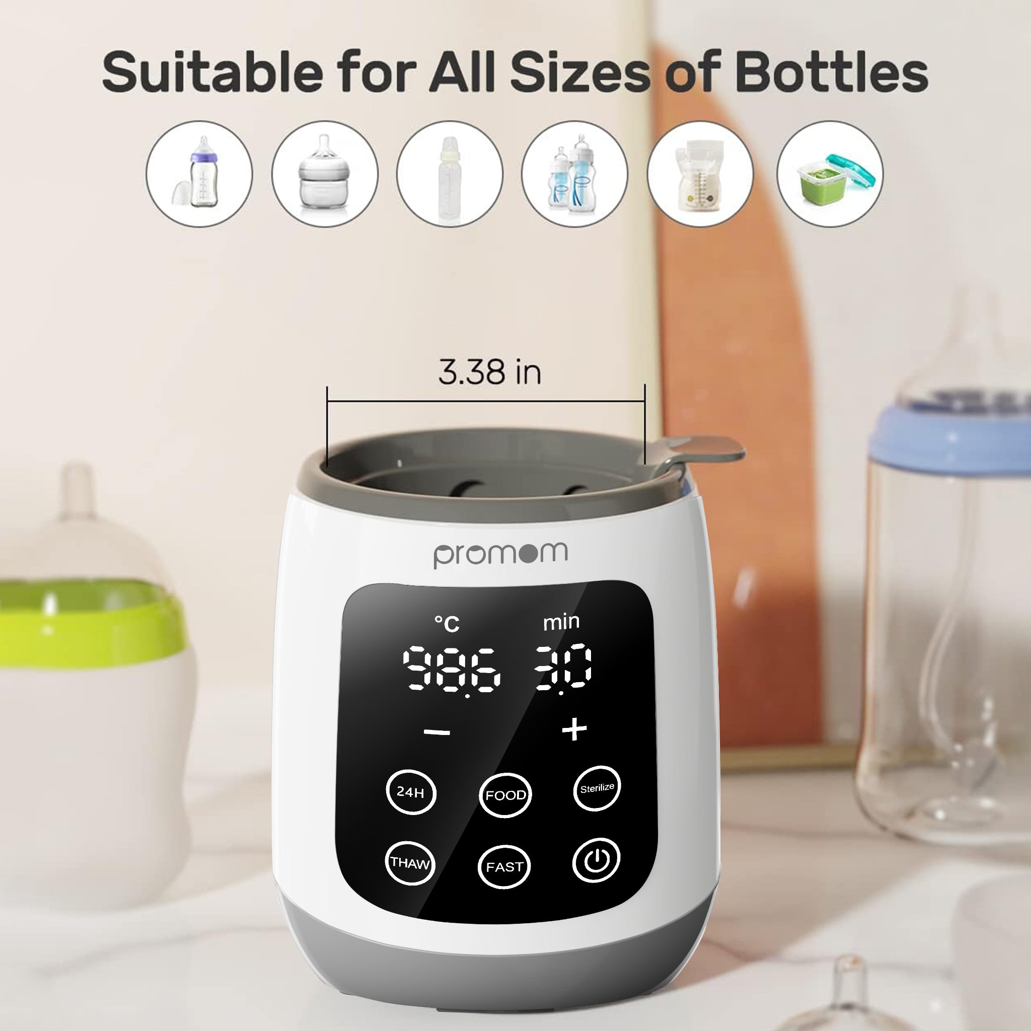 Promom Bottle Warmer – Smart Heating for Every Feeding Need