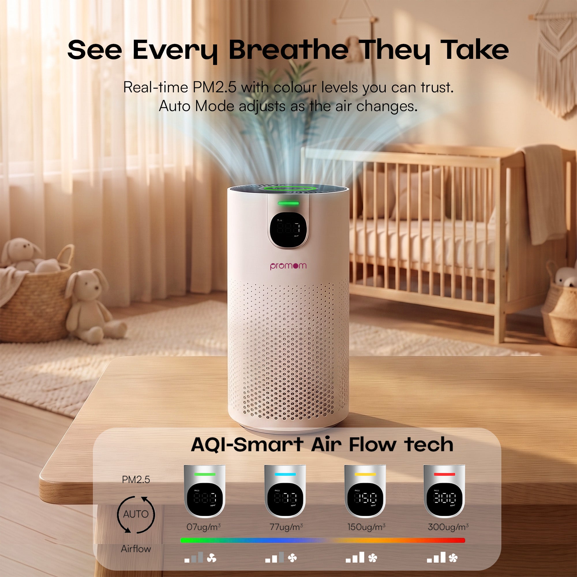Promom PureNest — PM2.5 sensor and air quality indicator
