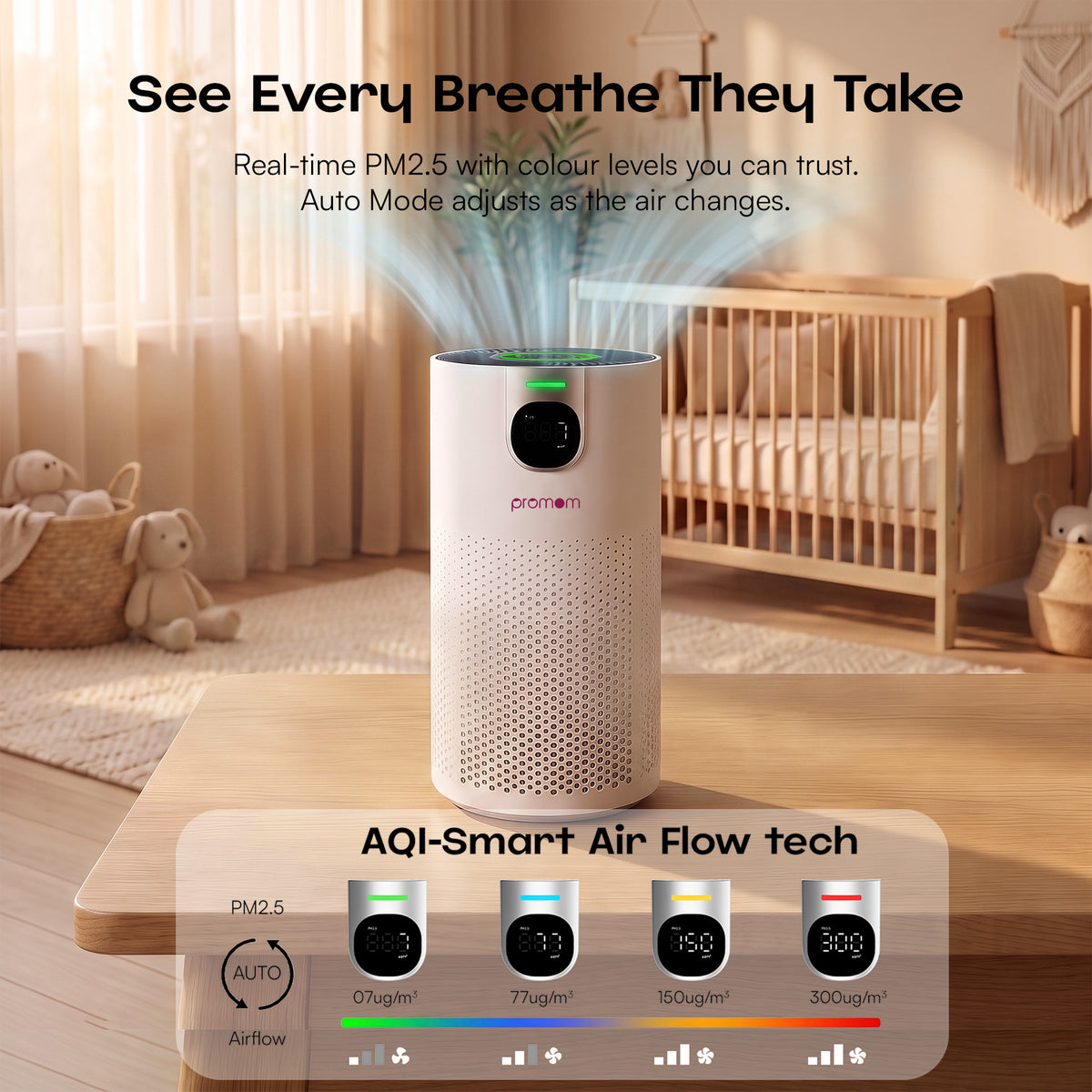 Promom PureNest — PM2.5 sensor and air quality indicator