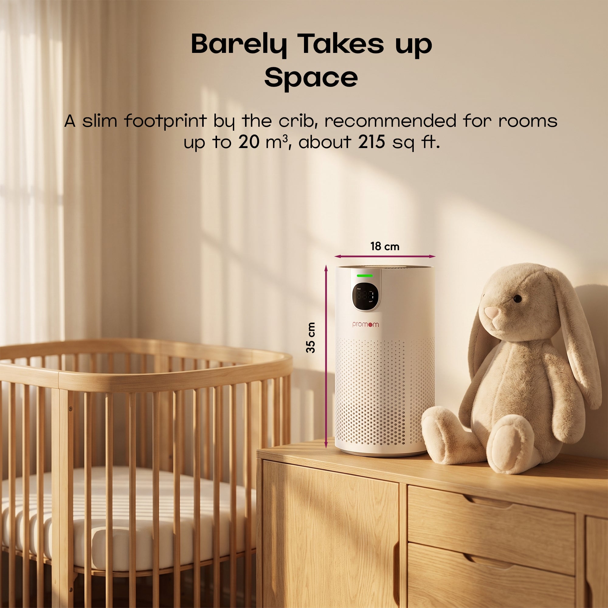 Promom PureNest — designed for baby nurseries