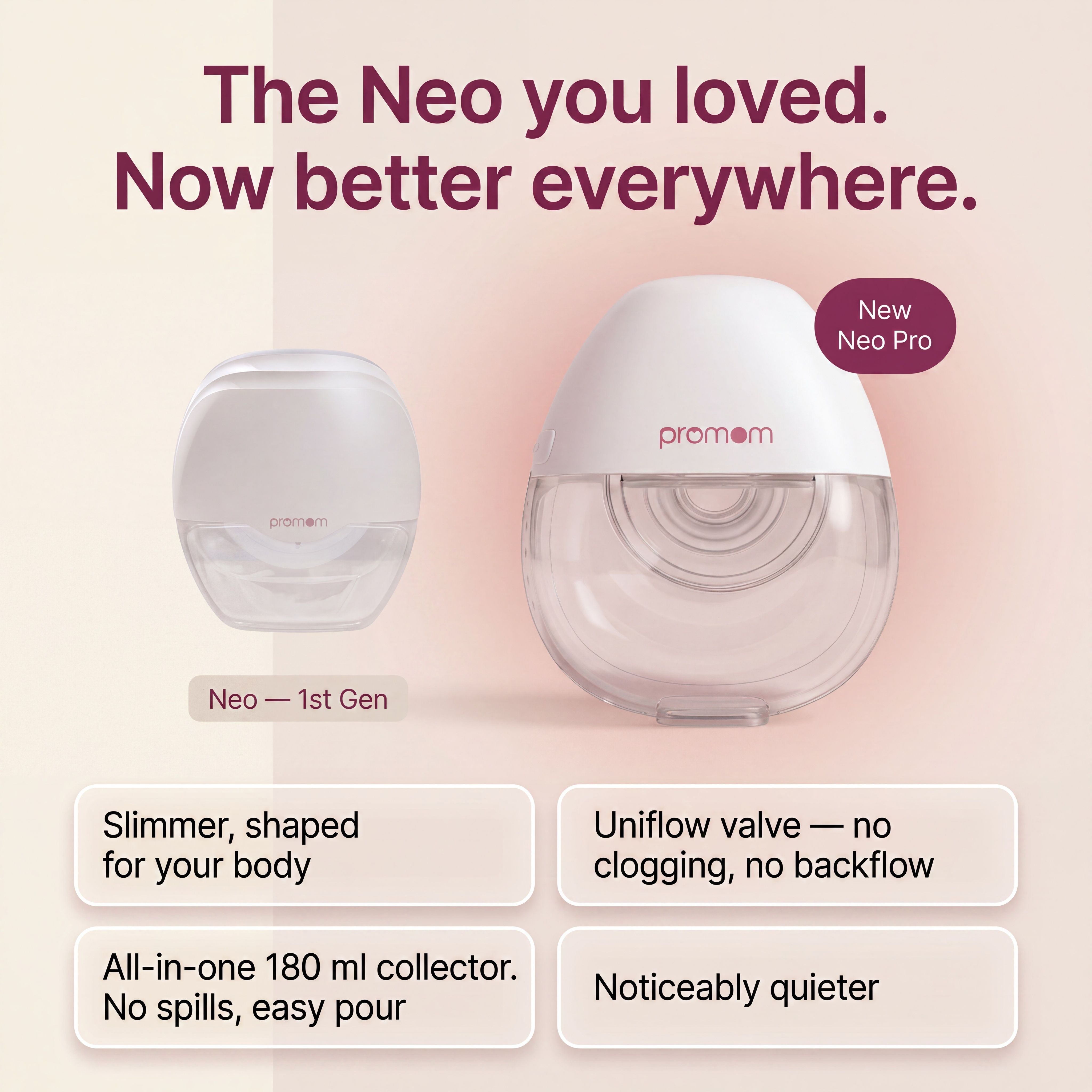 Promom Neo Pro - Your Favourite Handsfree Wearable Electric Breast Pump